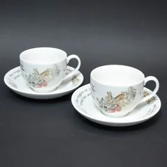 ウェッジウッド ピーターラビット ティーカップ＆ソーサー（2客セット） ※旧刻印
