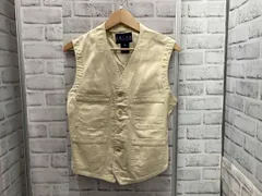 RALPH LAUREN/古着/ベスト/Sサイズ/ベージュ/コットン/ラルフローレン/90s/USA製/