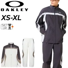 オークリー ウィンドブレーカー メンズ 上下 OAKLEY フルジップジャケット ロングパンツ セットアップ 防風 はっ水 男性 スポーツウェア 上下組 運動 ウインドブレーカー   レトロ アウター 長ズボン メンズウエア/FOA408782-SET
