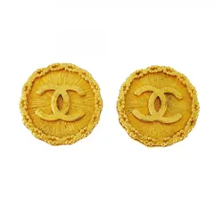 シャネル(Chanel) シャネル イヤリング  ココマーク  サークル GPメッキ ゴールドレディース