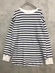 JOURNAL STANDARD relume ジャーナルスタンダードレリューム 22070462900010 TCワッフルロングスリーブ Tシャツ sizeF/ホワイト×濃紺ボーダー ■■ レディース