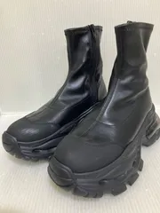 JEANASIS 厚底ストレッチクリアスニーカーブーツ ブラック/L