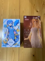 【未開封フィギュア２点セット】EXQ　「湯けむりアリス」＆ プレミアムフィギュア「レム」