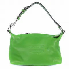 コーチ COACH ショルダーバッグ ワンショルダー ミニ ポーチ レザー 緑 グリーン 鞄 かばん ☆AA★