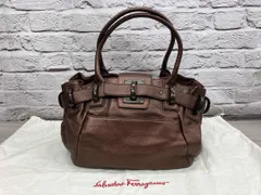Salvatore Ferragamo FZ-21 A015 レザートートバッグ ブラウン 