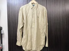 Ralph Lauren／長袖シャツ／BLAKE Silk B.D Shirt Sサイズ ベージュ 