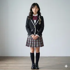 150 卒業式 フォーマルセット Cutie Ribbon ANGEL BLUE チェックプリーツ 女の子