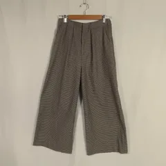 M1-02575【Women】items URBANRESERCH(アイテムズ アーバンリサーチ) ワイドパンツ (F:M相当) / グレー×赤×黒×茶 グランチェック 全体的に毛羽立ち有 K