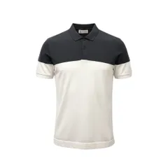 66c2 BRUNELLO CUCINELLI ブルネロクチネリ ショートスリーブ ポロシャツ コットンシャツ バイカラー メンズ 紳士服 サイズ50 グレー ホワイト 綿100％u02tのサムネイル