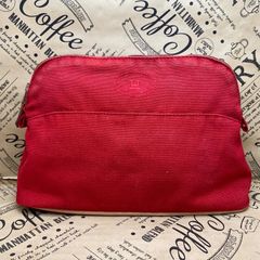 ✨️訳あり美品✨️HERMES ボリードポーチ レッド - メルカリ