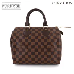 新品同様 ルイ ヴィトン LOUIS VUITTON ダミエ スピーディ 25 ハンド バッグ エベヌ ブラウン N41532 ゴールド 金具 Speedy 25 90314154のサムネイル
