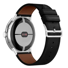 [RanBluu] バンド Google Pixel Watch 4/3 45 mm 対応 レザーバンド グーグル ピクセル ウォッチ 替えベルト 換えストラップ スマートウォッチ 革製ベルト レザー替えストラップ クイックリリース 長さ調節可能 男女兼用 (