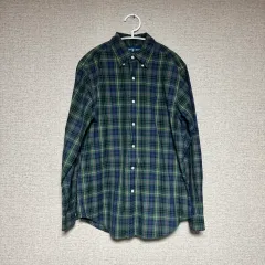 ポロラルフローレン ヴィンテージ CHECKERED SHIRTS green
