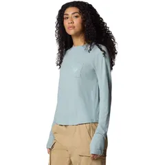 コロンビア レディース アウター パーカー・スウェット シャツ 長袖 Columbia PFG Uncharted Neps LongSleeve Crew Shirt Womens Crushed Blue ブルー