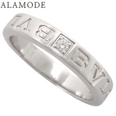 BVLGARI(ブルガリ) ブルガリ・ブルガリ リング ダイヤモンド ホワイトゴールド K18WG 7.4g リング・指輪 アクセサリー ジュエリー 1PD 17(57)号 シルバー銀 メンズ 40802172577【中古】【アラモード】