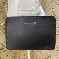 マイケルコース ショルダーバッグ ポシェット 黒 旅行 革GB92