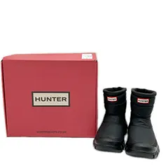 ◆◆HUNTER ハンター ショートスノーブーツ 25cm ＃62291 箱付 ブラック