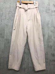 VIS ビス BVS64310 ストレッチ ベルト付き ハイウエスト テーパード パンツ sizeM/ベージュ系 ■■ レディース