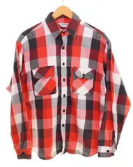 ファイブブラザー FIVE BROTHER 80s ブロック チェック ネルシャツ USA製 80年代 レアカラー 16 1/2 長袖シャツ マルチカラー Lサイズ 103MT-4069