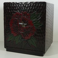 美品 鎌倉彫 整理箱 三引出し 小箪笥 伝統工芸品 小引き出し - メルカリ