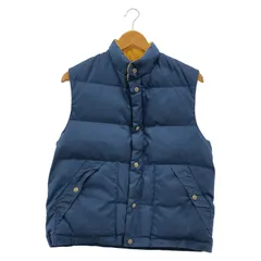 【中古】Eddie Bauer 80s 黒タグ USA製 ダウンベスト ブルー サイズM エディー・バウアー[24]