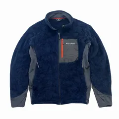 モンベル クリマエアジャケット フリースジャケット メンズ Sサイズ ネイビー グレー 防寒 アウトドア