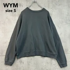 WYM ウィム EXTRA FINE COTTON LOOSE SWEAT エクストラファインコットンルーズスウェット トレーナー プルオーバー ドロップショルダー オーバーサイズ ビッグシルエット ゆったり 綿100% Sサイズ ★ ■◇のサムネイル