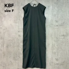 KBF ケービーエフ KB35-26L370 ロングワンピース マキシ丈 ノースリーブ バックオープン 背中あき リボン Ｉライン シルエット ブラック スリット クルーネック カジュアル フォーマル 二次会 パーティー Fサイズ ★ ■◆