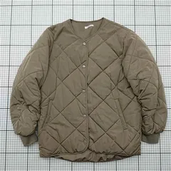 ◇ ⊇ アイテムズ アーバンリサーチ キルティングノーカラージャケット XS ベージュ系 レディース E  【1602130016426】