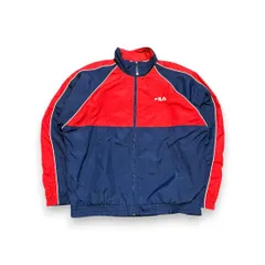 90s 00s FILA ナイロンジャケット トラックジャケット 刺繍ロゴ ジャージ テックジャケット TECH テック系 Y2K SK8 B-boy B系 スケーター ストリートファッション オーバーサイズ 古着 vintage 90年代