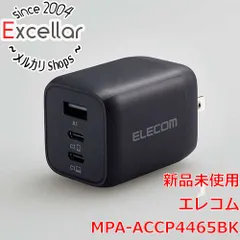 [bn:12] ELECOM　USB Power Delivery 65W キューブAC充電器 MPA-ACCP4465BK　ブラック