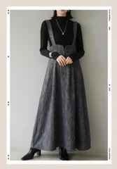 ペイズリージャガード２WAYフレアジャンパースカート　lumier リュミエ