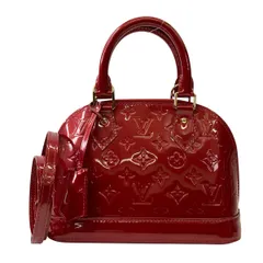 【再値下げ】LOUIS VUITTON ルイヴィトン アルマ BB ハンドバッグ M91698 レディース モノグラムヴェルニ レッド 【中古】
