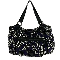 Kipling(キプリング) ショルダーバッグ - 黒×パープル×白