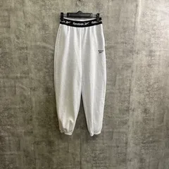 【Y-236】Reebok Lサイズ スウェットパンツ グレー ロゴ刺繍 ワイド イージーパンツ メンズ