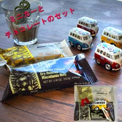 バレンタインギフト ミニカー リトルバン プリント チョコバーセット Little Van チョコレート ハワイアンホースト チョコ バレンタイン プレゼントのサムネイル