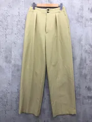 BEAUTY & YOUTH ビューティ&ユース ユナイテッドアローズ ダブルクロス タックストレート パンツ sizeM/グリーン系 ◇■ レディース