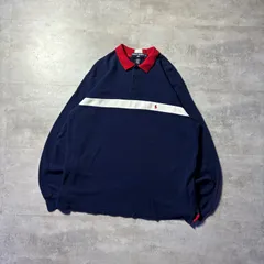 POLO SPORT ポロシャツ　長袖シャツ　XL  横ライン　ポニーロゴ　鹿子