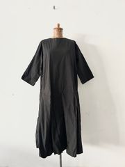 suzuki takayuki シルクコットン　ロングワンピース ネイビー suzuki takayuki シルクコットン ロングワンピース ネイビー - メルカリ