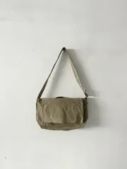 【美品】MHL.・TEMBEA　COTTON CANVAS WIRE BAG　OLIVE