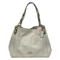 COACH(コーチ) ショルダーバッグ - F80266 アイボリー×黒 レザー