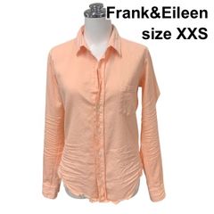 Frank&Eileen 長袖 スキッパー シャツ USA製 ショッキングピンク