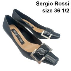◇sergio rossiセルジオロッシ◇sr1 パンプス 36 1/2 黒 - メルカリ