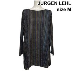 ◇ ヨーガンレール JURGEN LEHL ストライプ柄チュニック ブラウス 長袖