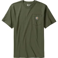 カーハート メンズ トップス Tシャツ 半袖 Carhartt Workwear Loose Fit Pocket ShortSleeve TShirt Mens Dusty Olive オリーブ