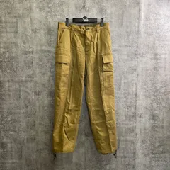 【T-194】旧ソ連 実物系 ミリタリー カーゴパンツ W82 80s ヴィンテージ 東欧 軍物 無骨 厚手 コットン ドローコード 古着 ワークパンツ ベージュ 希少