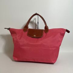 2604-22｜ロンシャン ル・プリアーシュ ハンドバッグ レッド - メルカリ