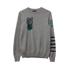 66c2 PEARLY GATES パーリーゲイツ カシミヤ ニットセーター ゴルフウェア golf メンズ 紳士服 053-7270001 サイズ4 グレー カシミア100％u02t