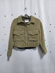 ザラ キッズ ショート クロップド ツイード ジャケット 140