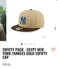 ニューエラ 59fifty ジップ NEW YORK ニューヨーク・ヤンキース GOLD